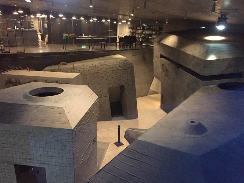 Bunker i 1:1 str. i Tirpitz Museum i Blåvand